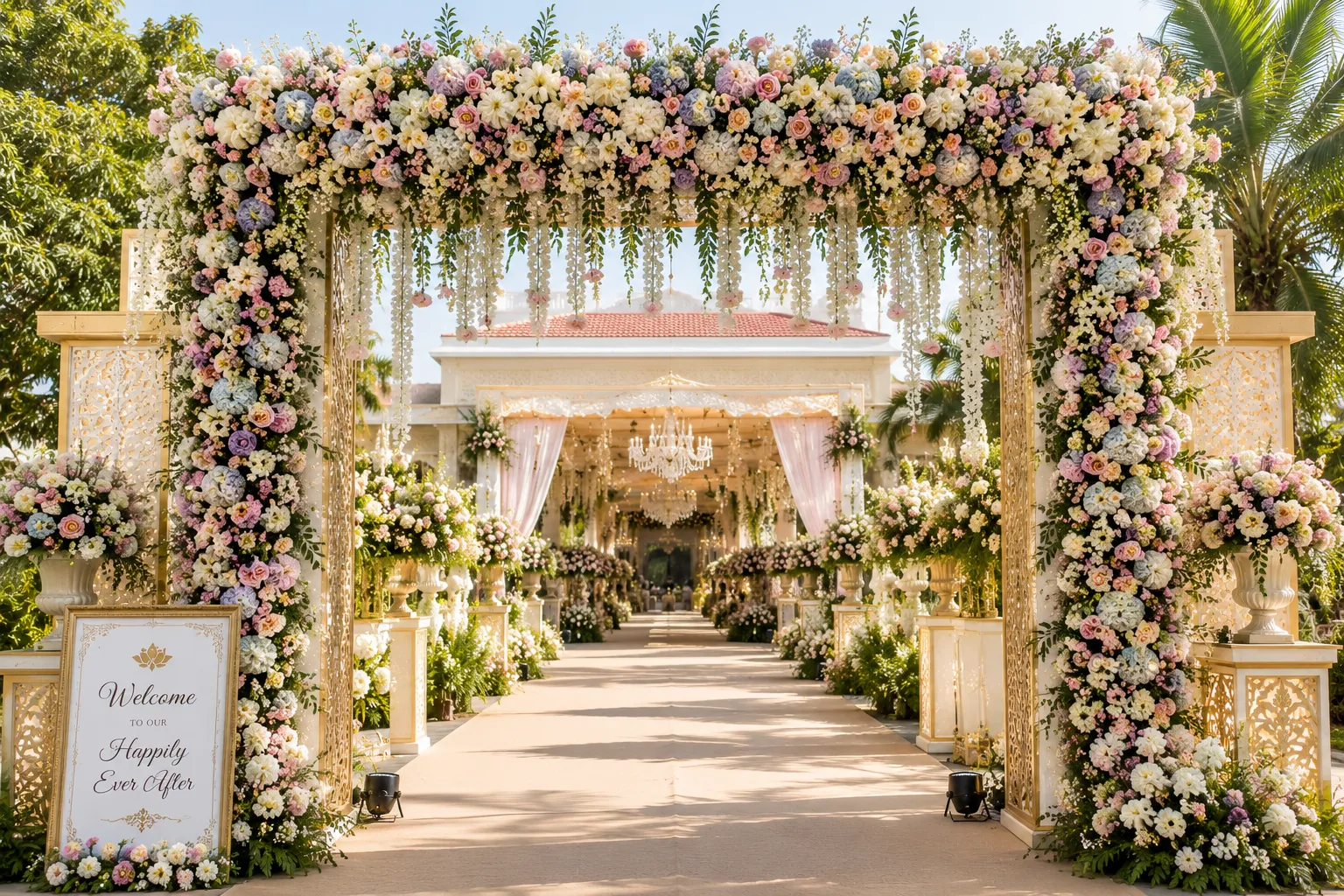 Floral Arch Entrance